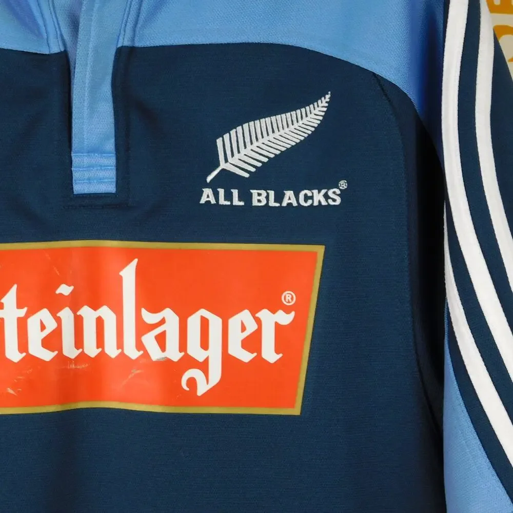 Vintage 2005 Adidas All Blacks New Zealand Rugby Jersey Steinlager Size M